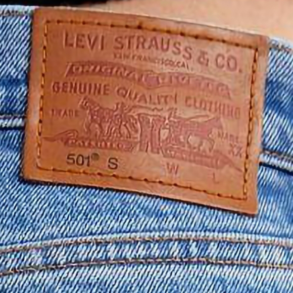 LEVI'S 501 Premium Nibbled Hem High Rise Jeans - Picture 6 of 13